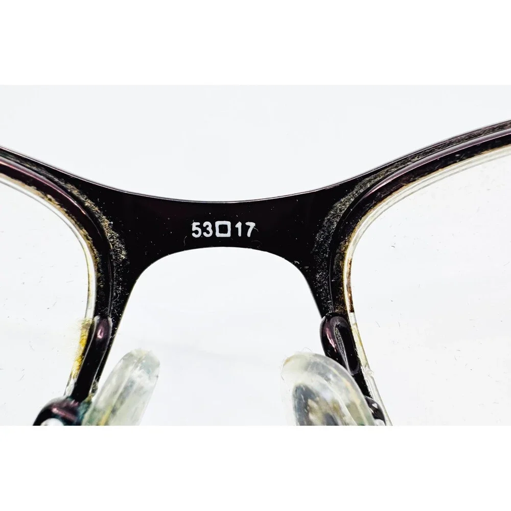 Kay Unger Eyeglasses Womens Black K180 BP Semi-Rimless Cat Eye 53-17-135